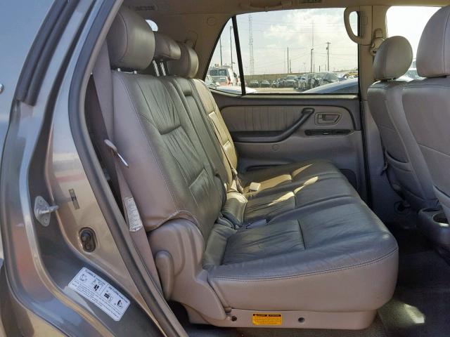 5TDZT38A45S256515 - 2005 TOYOTA SEQUOIA LI GRAY photo 6