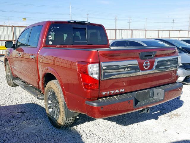 1N6AA1E6XHN504491 - 2017 NISSAN TITAN SV RED photo 3