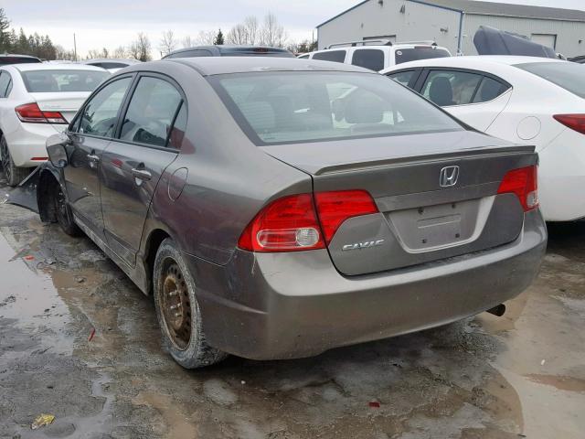 2HGFA16928H004109 - 2008 HONDA CIVIC EXL BROWN photo 3