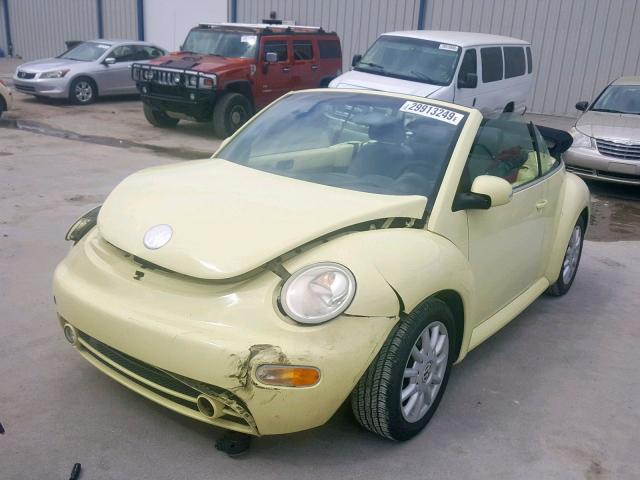 3VWCM21Y44M312078 - 2004 VOLKSWAGEN NEW BEETLE ყვითელი ფოტო 2