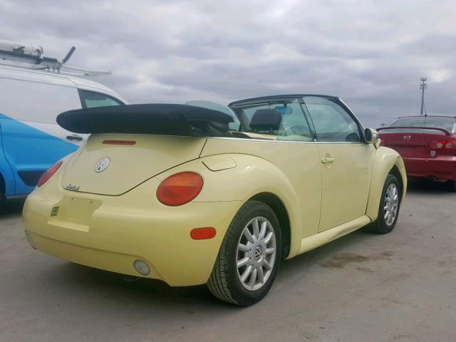3VWCM21Y44M312078 - 2004 VOLKSWAGEN NEW BEETLE ყვითელი ფოტო 4