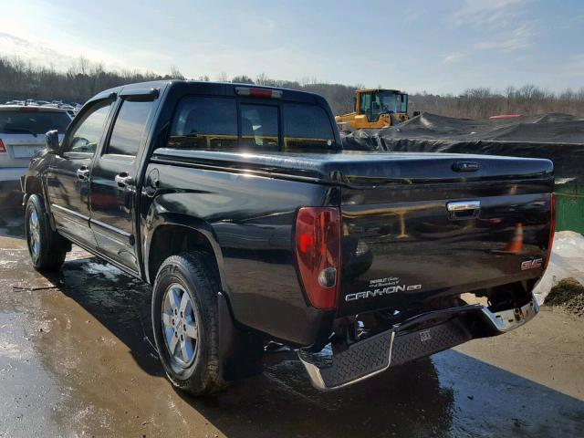 1GTDT13E098149318 - 2009 GMC CANYON BLACK photo 3