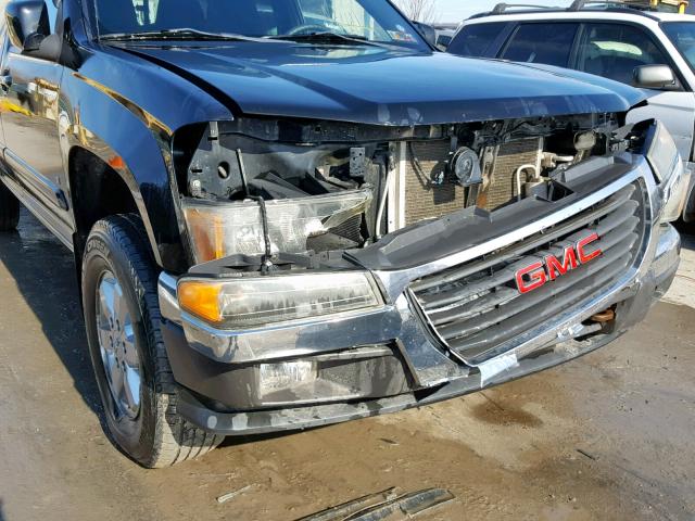 1GTDT13E098149318 - 2009 GMC CANYON BLACK photo 9