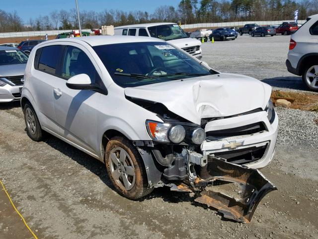 1G1JA6SHXE4142582 - 2014 CHEVROLET SONIC LS WHITE photo 1