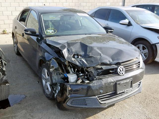 3VWLL7AJ2EM428156 - 2014 VOLKSWAGEN JETTA TDI BLACK photo 1