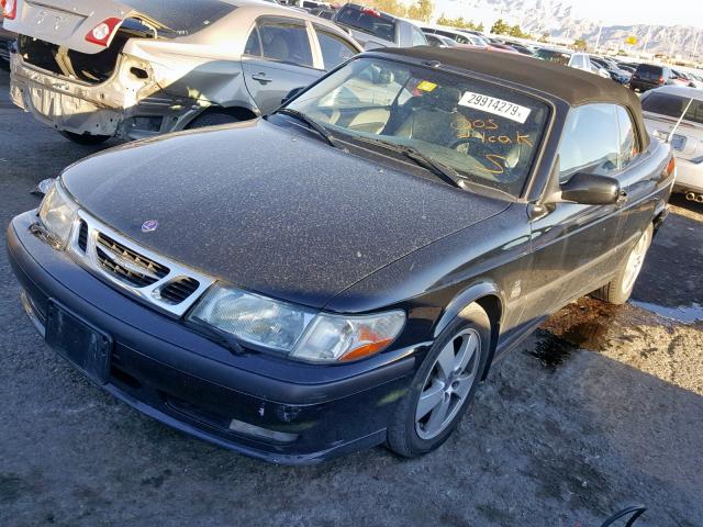 YS3DF78K737013749 - 2003 SAAB 9-3 SE BLACK photo 2