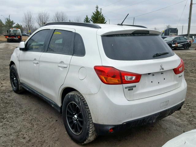 4A4AJ4AU7EE601273 - 2014 MITSUBISHI RVR GT WHITE photo 3