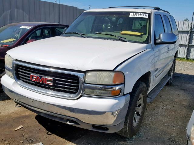 1GKEK13T81J240117 - 2001 GMC YUKON WHITE photo 2