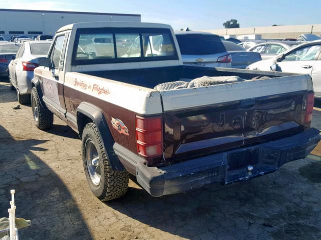 1JTMW6417JT164110 - 1988 JEEP COMANCHE BROWN photo 3