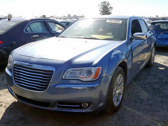 2C3CA5CG8BH546760 - 2011 CHRYSLER 300 LIMITE BLUE photo 2