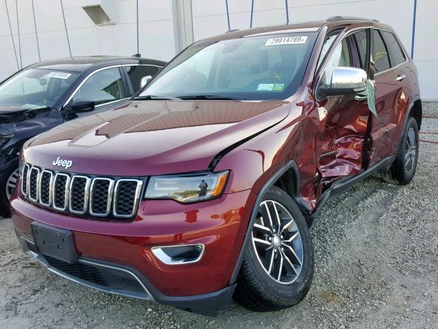 1C4RJFBG5HC749050 - 2017 JEEP GRAND CHER RED photo 2