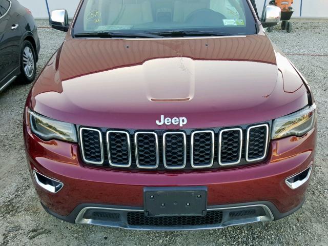 1C4RJFBG5HC749050 - 2017 JEEP GRAND CHER RED photo 7