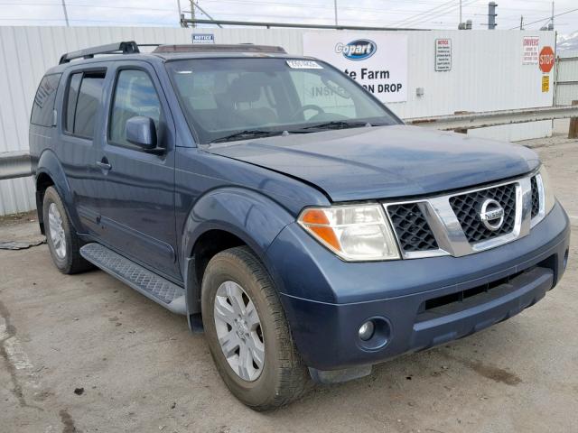 5N1AR18U45C740773 - 2005 NISSAN PATHFINDER BLUE photo 1