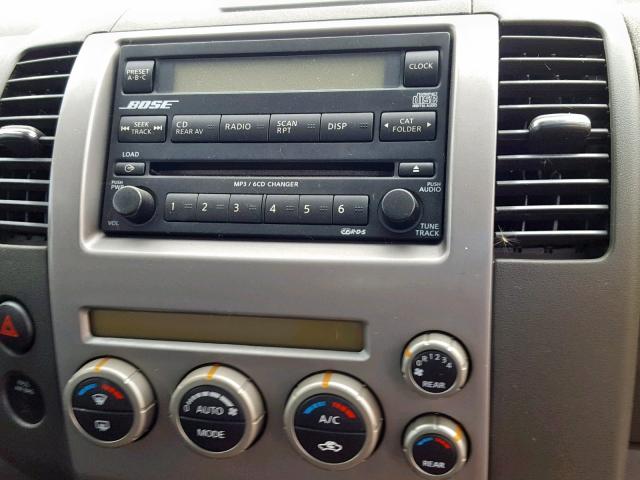 5N1AR18U45C740773 - 2005 NISSAN PATHFINDER BLUE photo 9