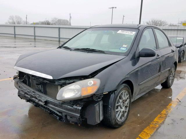 KNAFE222695658313 - 2009 KIA SPECTRA EX BLACK photo 2