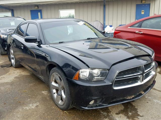 2C3CDXHG0EH254858 - 2014 DODGE CHARGER SX BLACK photo 1