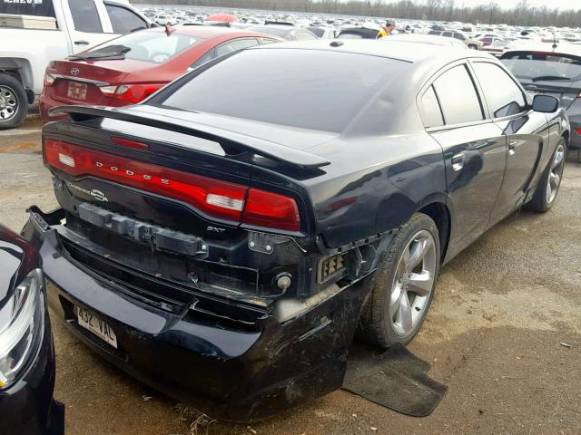 2C3CDXHG0EH254858 - 2014 DODGE CHARGER SX BLACK photo 4