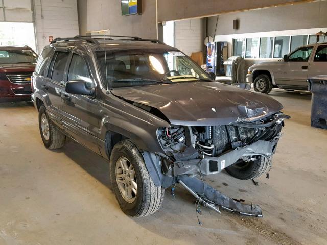 1J4GW48S84C169997 - 2004 JEEP GRAND CHER GRAY photo 1