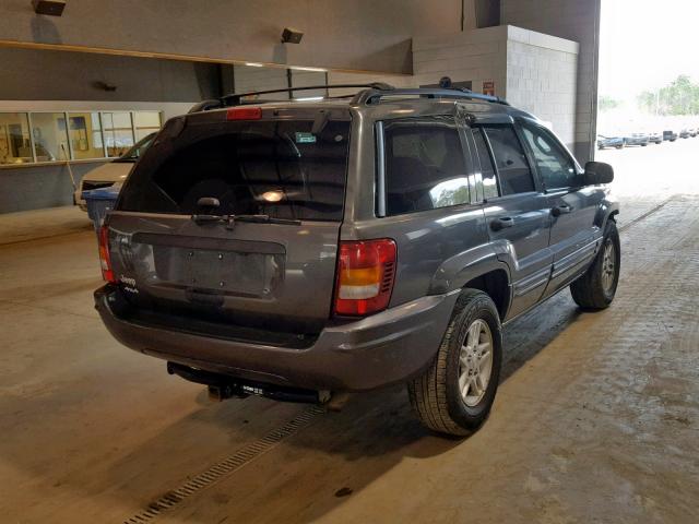 1J4GW48S84C169997 - 2004 JEEP GRAND CHER GRAY photo 4