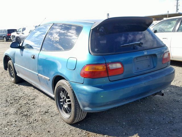 2HGEH2362SH506049 - 1995 HONDA CIVIC DX TWO TONE photo 3