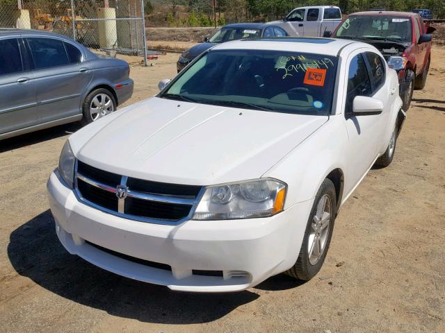 1B3CC1FB6AN216198 - 2010 DODGE AVENGER EX WHITE photo 2