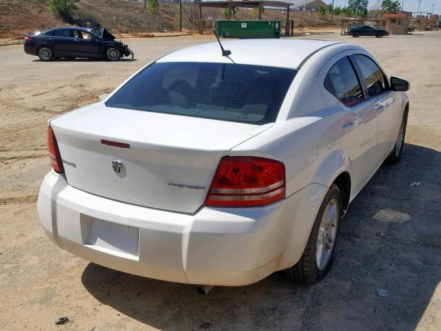 1B3CC1FB6AN216198 - 2010 DODGE AVENGER EX WHITE photo 4