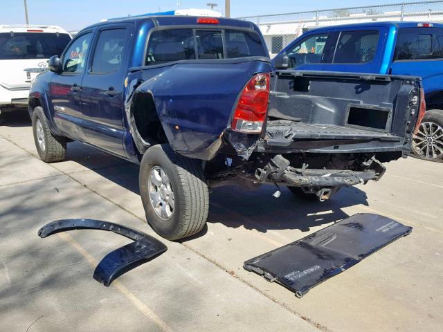 3TMJU62N08M065475 - 2008 TOYOTA TACOMA DOU BLUE photo 3