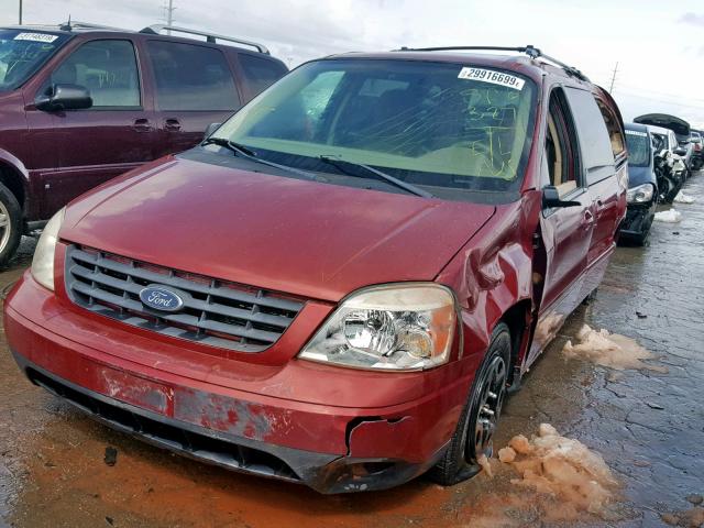 2FMZA57695BA77320 - 2005 FORD FREESTAR S RED photo 2