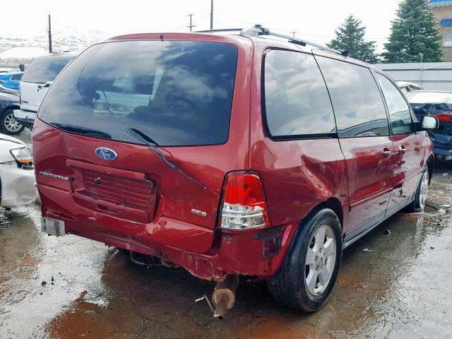 2FMZA57695BA77320 - 2005 FORD FREESTAR S RED photo 4