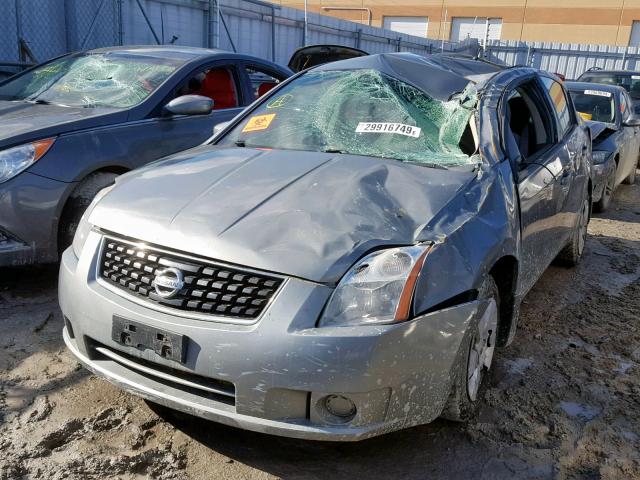 3N1AB61E58L624406 - 2008 NISSAN SENTRA 2.0 GRAY photo 2