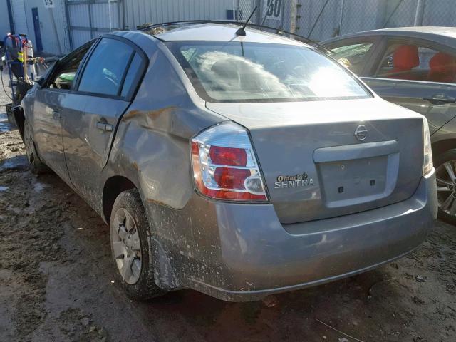 3N1AB61E58L624406 - 2008 NISSAN SENTRA 2.0 GRAY photo 3