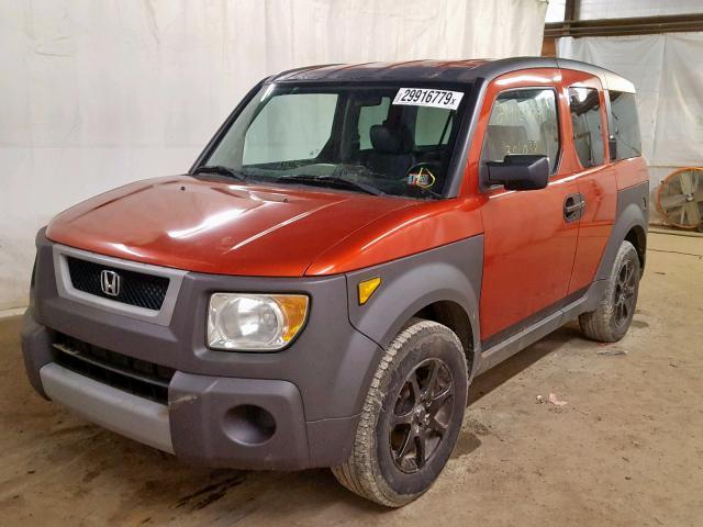 5J6YH28563L009595 - 2003 HONDA ELEMENT EX ORANGE photo 2