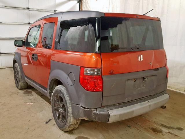 5J6YH28563L009595 - 2003 HONDA ELEMENT EX ORANGE photo 3