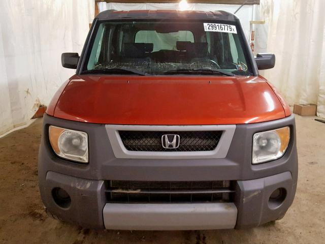 5J6YH28563L009595 - 2003 HONDA ELEMENT EX ORANGE photo 9