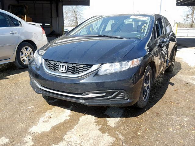 19XFB2F73FE071827 - 2015 HONDA CIVIC SE BLACK photo 2