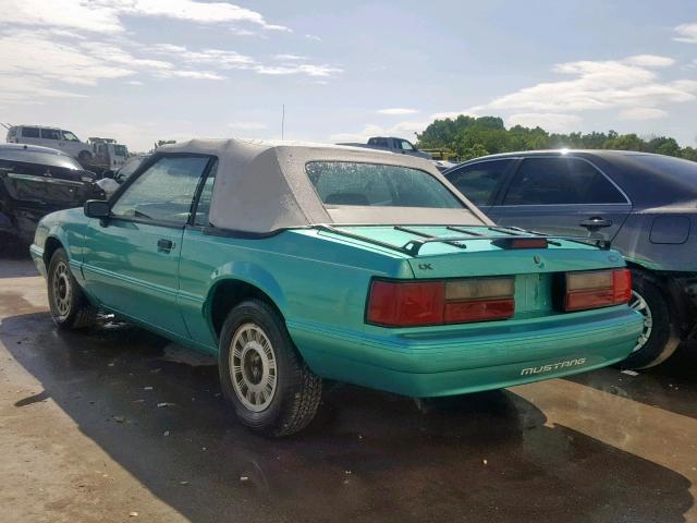 1FACP44M3PF138478 - 1993 FORD MUSTANG LX TEAL photo 3