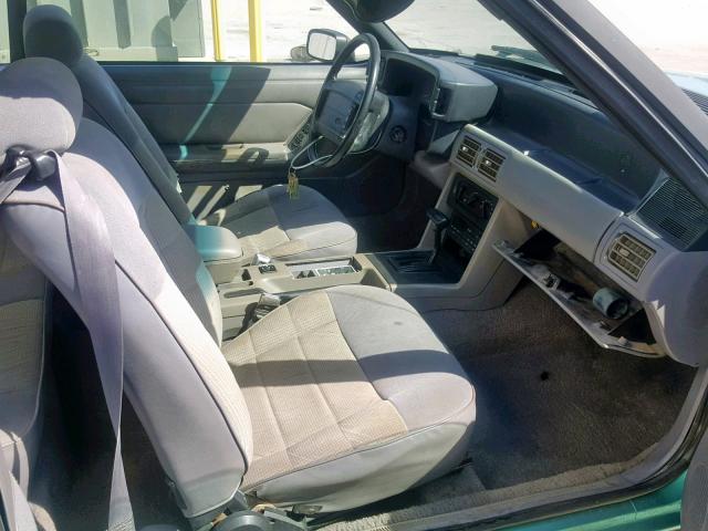 1FACP44M3PF138478 - 1993 FORD MUSTANG LX TEAL photo 5