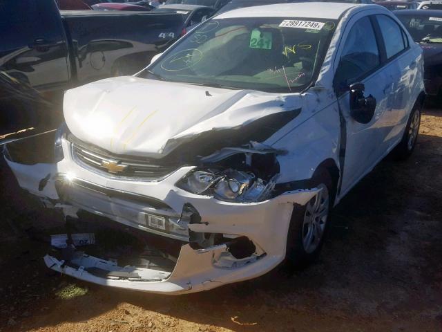 1G1JB5SH9H4175620 - 2017 CHEVROLET SONIC LS 白色 照片 2