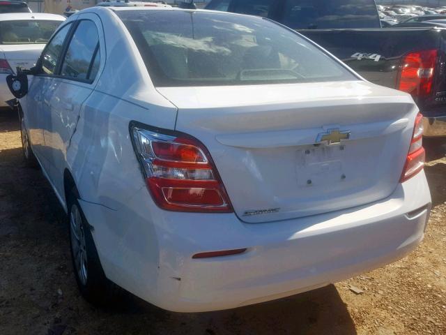 1G1JB5SH9H4175620 - 2017 CHEVROLET SONIC LS 白色 照片 3