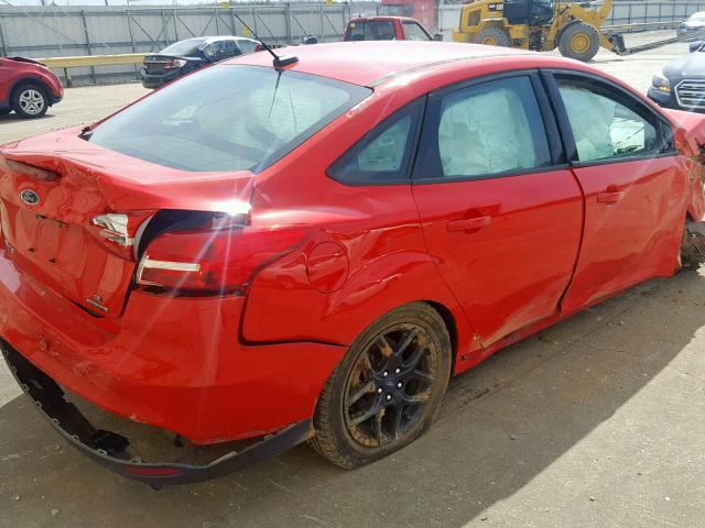 1FADP3F26GL298950 - 2016 FORD FOCUS SE RED photo 4