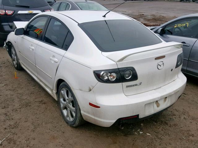 JM1BK323871670394 - 2007 MAZDA 3 S WHITE photo 3