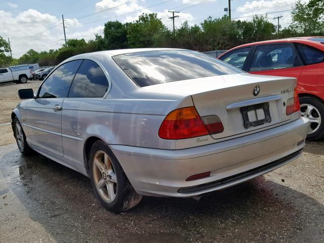 WBABN33401JW55701 - 2001 BMW 325 CI SILVER photo 3