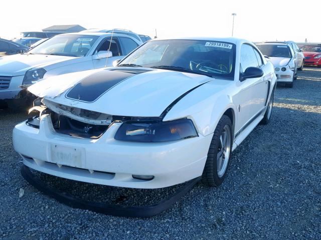1FAFP42R33F437331 - 2003 FORD MUSTANG MA WHITE photo 2