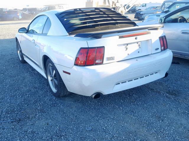 1FAFP42R33F437331 - 2003 FORD MUSTANG MA WHITE photo 3