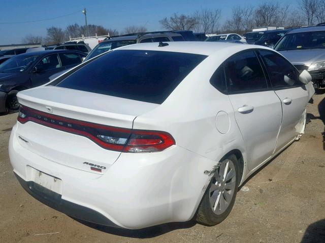 1C3CDFDH9FD374908 - 2015 DODGE DART SE AE WHITE photo 4