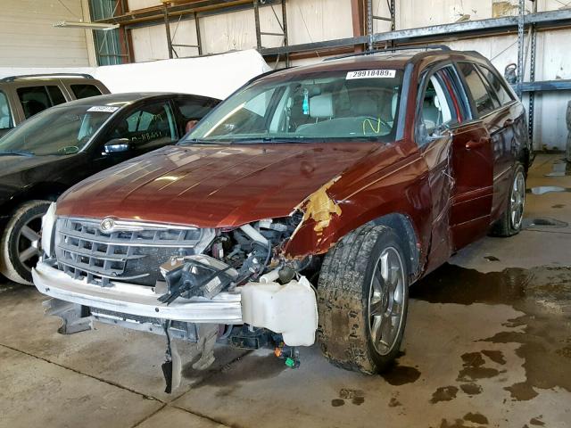2A8GF78X27R125176 - 2007 CHRYSLER PACIFICA L MAROON photo 2
