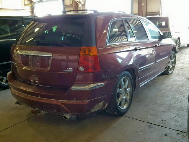 2A8GF78X27R125176 - 2007 CHRYSLER PACIFICA L MAROON photo 4