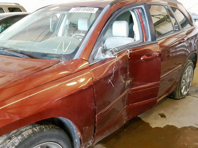 2A8GF78X27R125176 - 2007 CHRYSLER PACIFICA L MAROON photo 9
