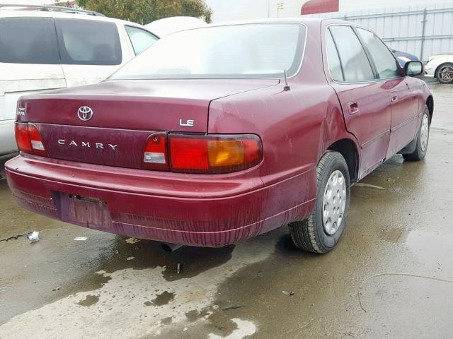 4T1BG12K7TU731204 - 1996 TOYOTA CAMRY DX MAROON photo 4