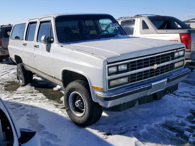 1GNEV16K8LF179483 - 1990 CHEVROLET SUBURBAN V WHITE photo 1